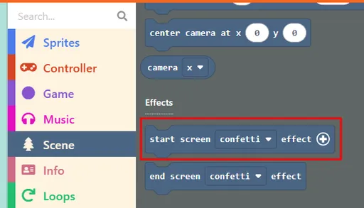 Snapshot from Makecode