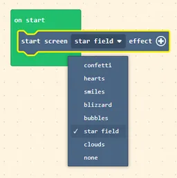 Snapshot from Makecode