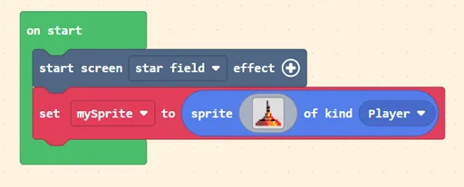 Snapshot from Makecode