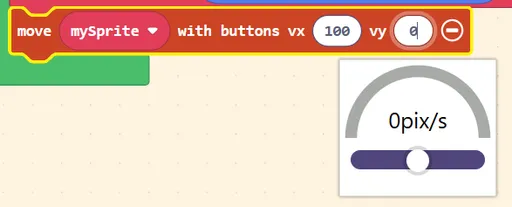 Snapshot from Makecode