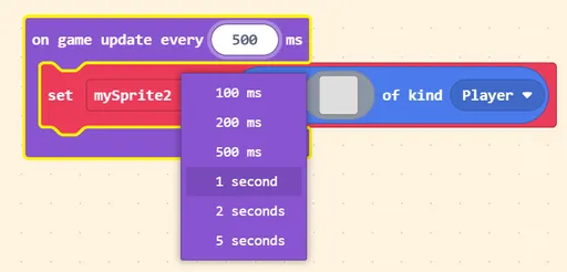 Snapshot from Makecode