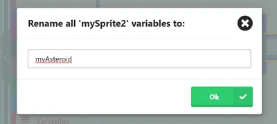 Snapshot from Makecode