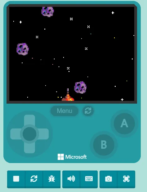 Snapshot from Makecode