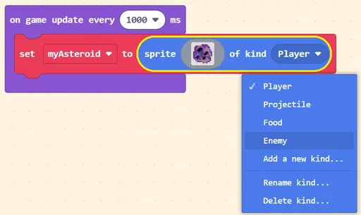 Snapshot from Makecode
