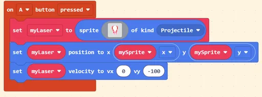 Snapshot from Makecode