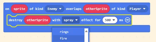 Snapshot from Makecode